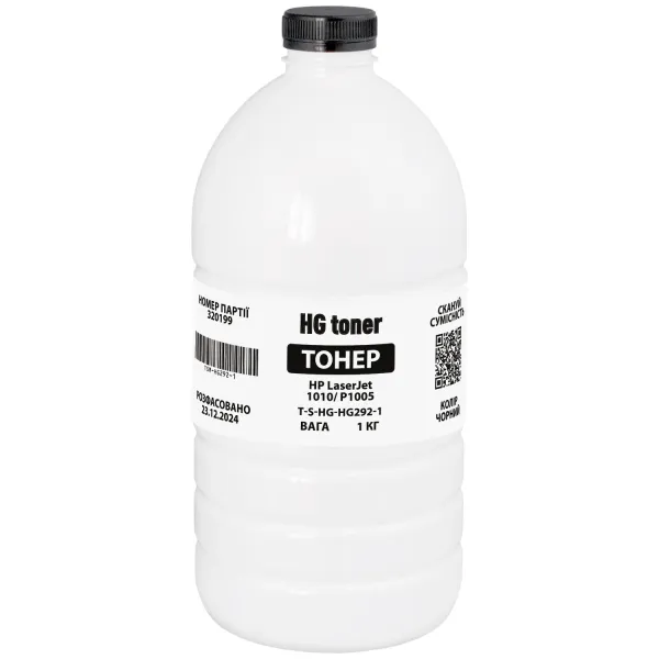 Тонер HP LaserJet 1010/P1005 флакон, 1 кг HG toner (TSM-HG292-1) - Фото 71