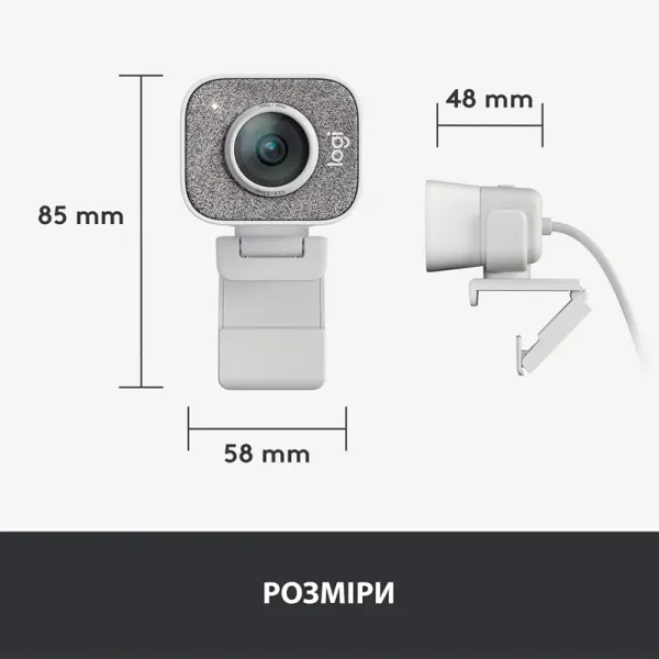 Веб-камера StreamCam, белая Logitech (960-001297) - Фото 5