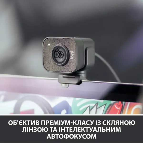 Веб-камера StreamCam, графитовая Logitech (960-001281) - Фото 4