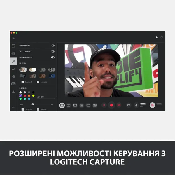 Веб-камера StreamCam, графитовая Logitech (960-001281) - Фото 8