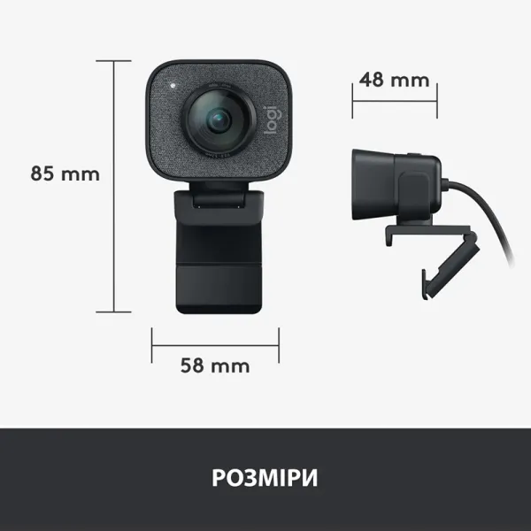 Веб-камера StreamCam, графитовая Logitech (960-001281) - Фото 11
