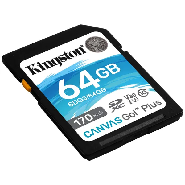 Карта памяти 64GB SDXC C10 UHS-I U3 R170/W70MB/s Kingston (SDG3/64GB) - Фото 6