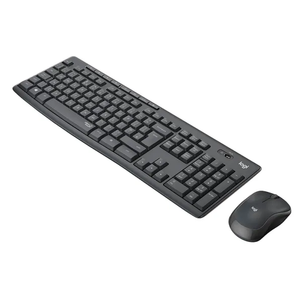 Комплект клавиатура и мышь беспроводной MK295 Silent Combo, UA, графитовый Logitech (920-009807_920-009800)