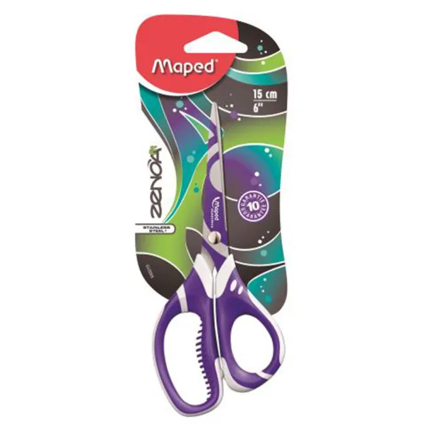 Ножницы детские 150 мм ассорти Zenoa Fit Maped (MP.595010) - Фото 2