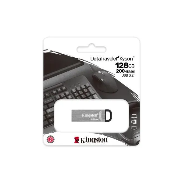 Накопитель USB 3.2 Type-A 128GB Gen1 DT Kyson Kingston (DTKN/128GB) - Фото 2