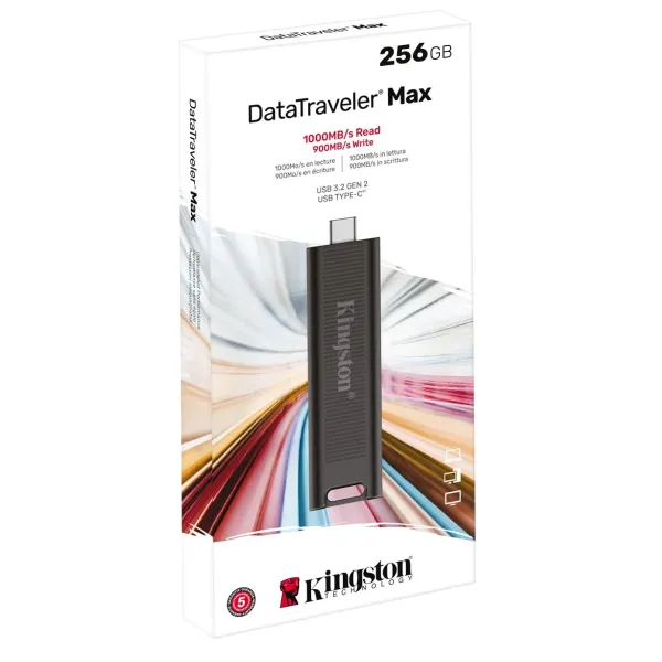 Накопитель USB 3.2 Type-C 256GB Gen 2 DT Max Kingston (DTMAX/256GB) - Фото 5