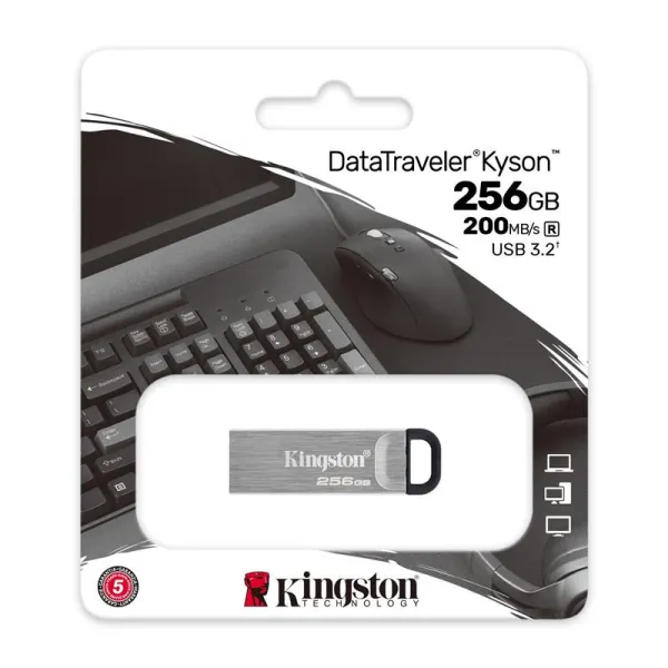 Накопитель USB 3.2 Type-A 256GB Gen1 DT Kyson Kingston (DTKN/256GB) - Фото 1