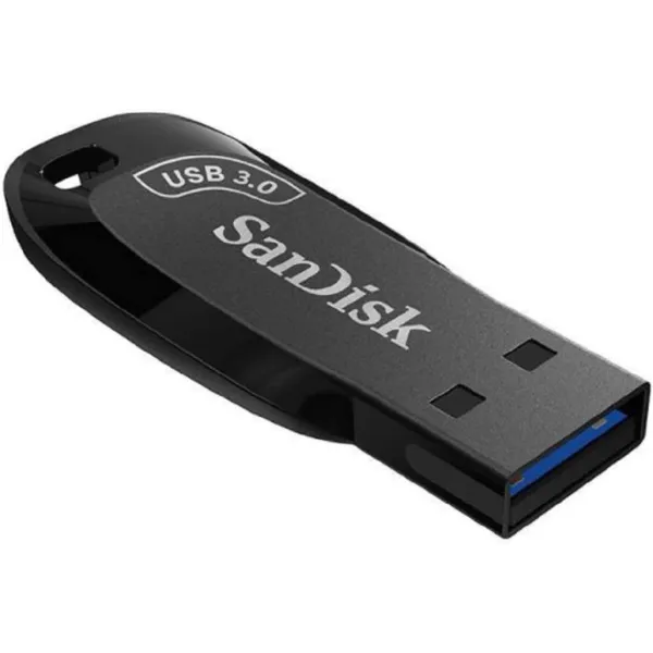 Накопитель USB 3.0 Type-A 64GB Ultra Shift черный SanDisk (SDCZ410-064G-G46) - Фото 2