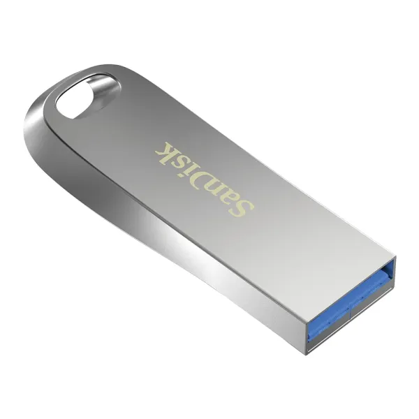 Накопичувач USB 3.1 Type-A 64GB Ultra Luxe сріблястий SanDisk (SDCZ74-064G-G46) - Фото 1