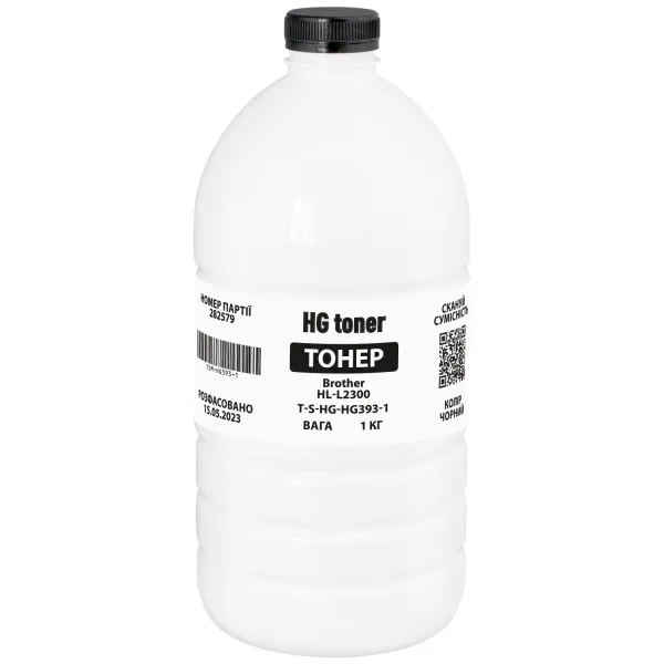 Тонер Brother HL-L2300 флакон, 1 кг HG toner (TSM-HG393-1) - Фото 6