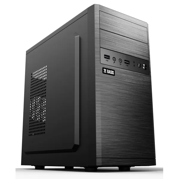 Корпус Basis RD863-400 БЖ ATX400W, mATX, черный 2E (2E-RD863-400)