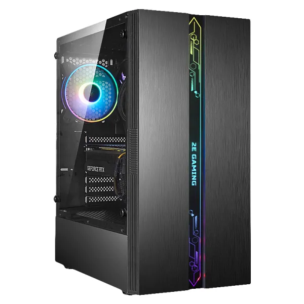 Корпус GAMING Runa G2107 без БП, ATX, черный 2E (2E-G2107) - Фото 3