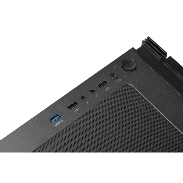 Корпус GAMING Virtus G3301 без БП, ATX, черный 2E (2E-G3301) - Фото 5