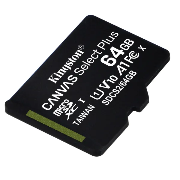 Карта пам'яті 64GB microSDXC C10 UHS-I R100MB/s Kingston (SDCS2/64GBSP) - Фото 1