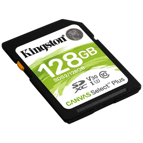 Карта памяти 128GB SDXC C10 UHS-I R100MB/s Kingston (SDS2/128GB) - Фото 2