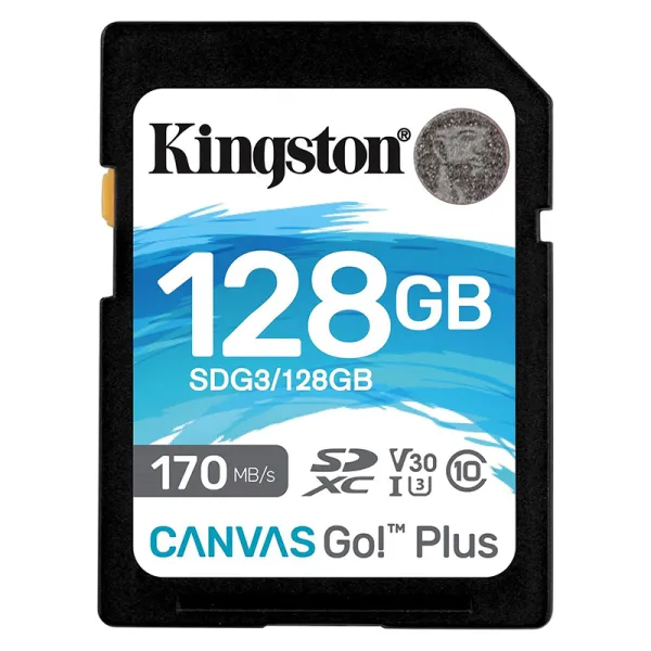 Карта пам'яті 128GB SDXC C10 UHS-I U3 R170/W90MB/s Kingston (SDG3/128GB)