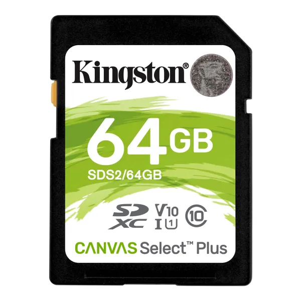 Карта пам'яті 64GB SDXC C10 UHS-I R100MB/s Kingston (SDS2/64GB)