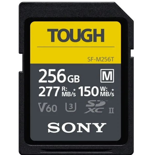 Карта памяти 256GB SDXC C10 UHS-II U3 V60 R277/W150MB/s Tough Sony (SFM256T.SYM) - Фото 2