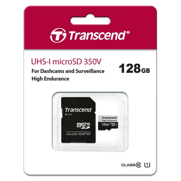 Карта памяти 128GB microSDXC C10 UHS-I U1 High Endurance (170TB) Transcend (TS128GUSD350V) - Фото 11