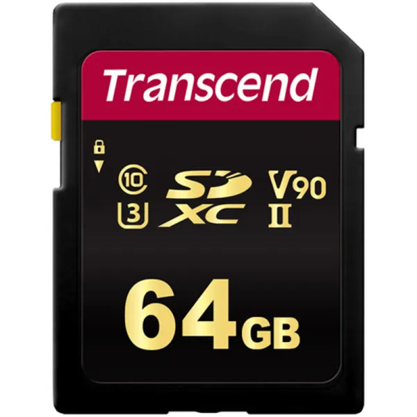 Карта памяти 64GB SDXC C10 UHS-II U3 R285/W180MB/s 4K Transcend (TS64GSDC700S)