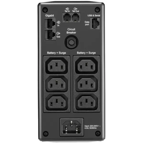 Джерело безперебійного живлення Back UPS Pro BR 650 VA, LCD APC (BR650MI) - Фото 2