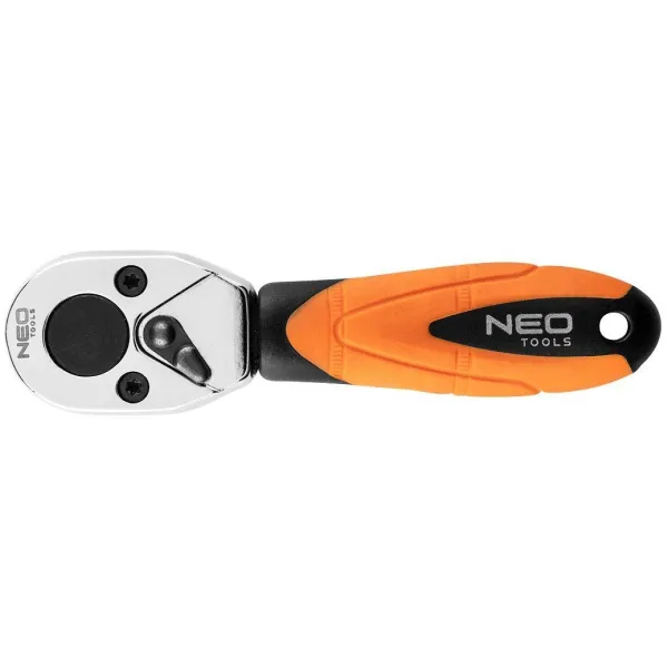 Ключ-тріскачка, 1/4", 105 мм, CrV, 48 зубців Neo Tools (08-512) - Фото 1