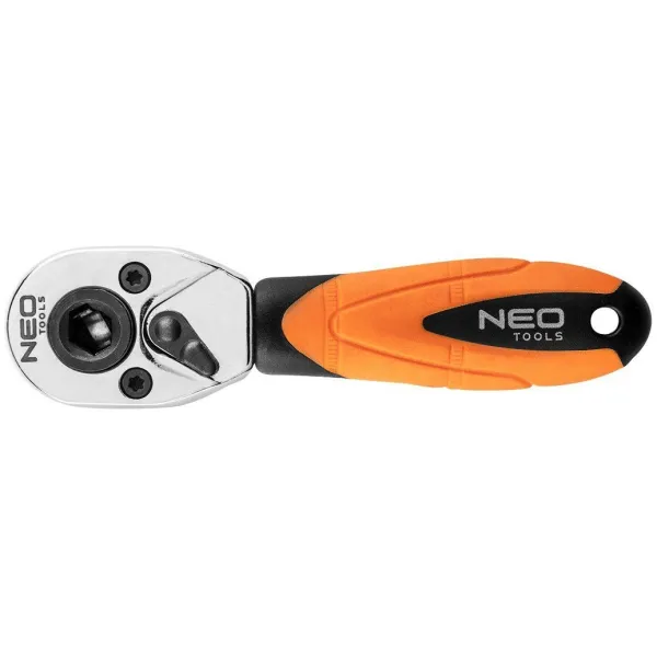 Ключ-трещотка, 1/4", 105 мм, CrV, 72 зубцов Neo Tools (08-501) - Фото 8