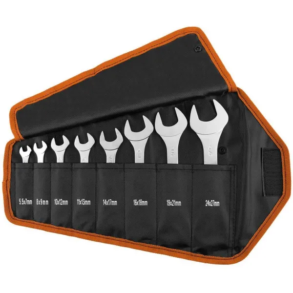 Ключи гаечные Tools, двойные, 5.5-27 мм, набор 8 шт., 420D Neo Tools (09-860) - Фото 2
