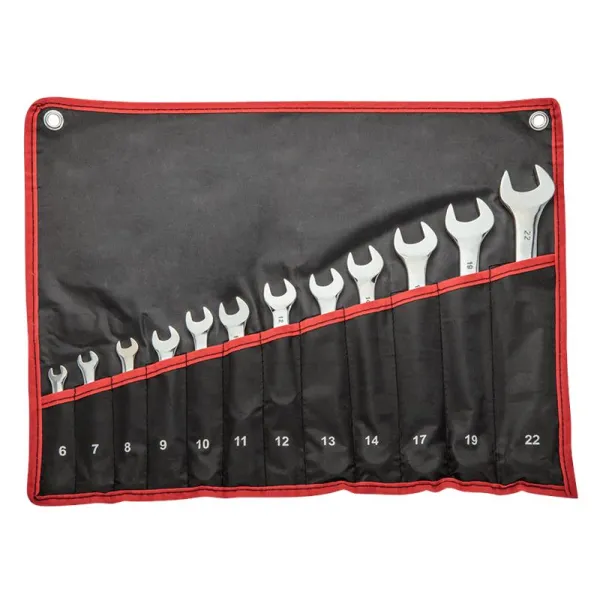 Ключи гаечные, комбинированные, 6-22 мм, набор 12 шт. Top Tools (35D359)