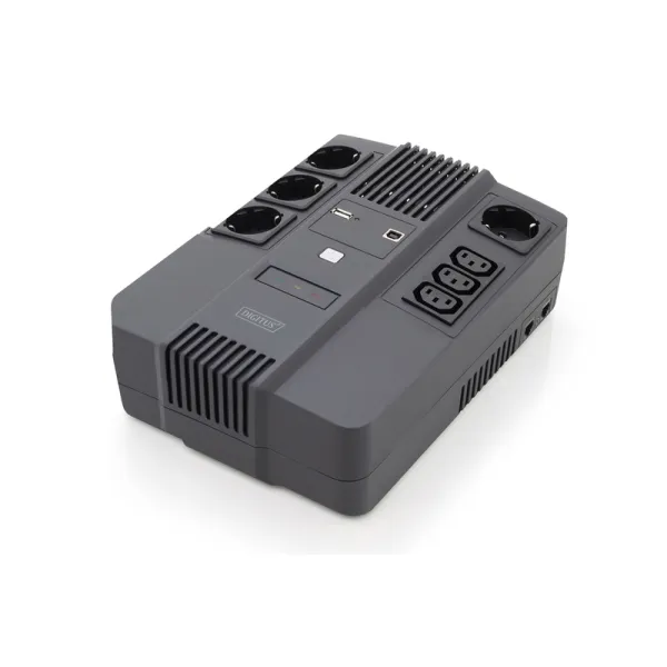 Джерело безперебійного живлення All in One, 800 VA/480W, LED, 4xSchuko/3xC13, RJ45, USB Digitus SCS (DN-170111)