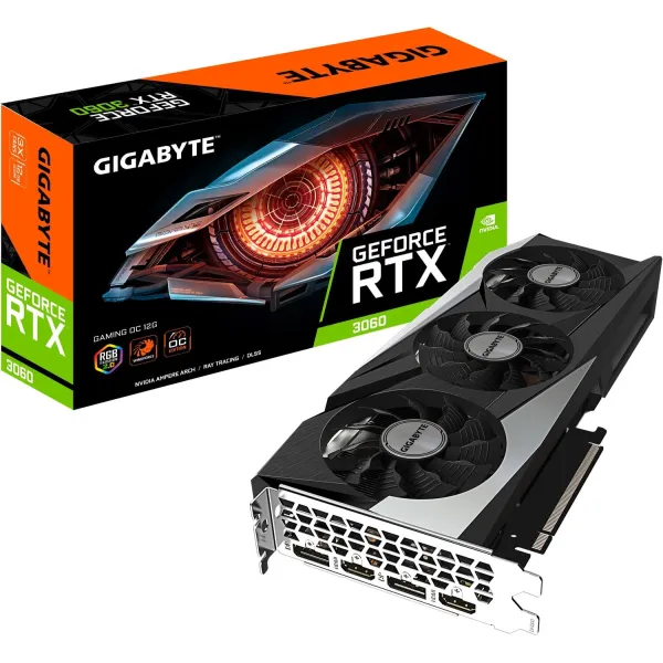 Відеокарта GeForce RTX3060 12GB, GDDR6 Gigabyte (GV-N3060GAMING_OC-12GD) - Фото 2