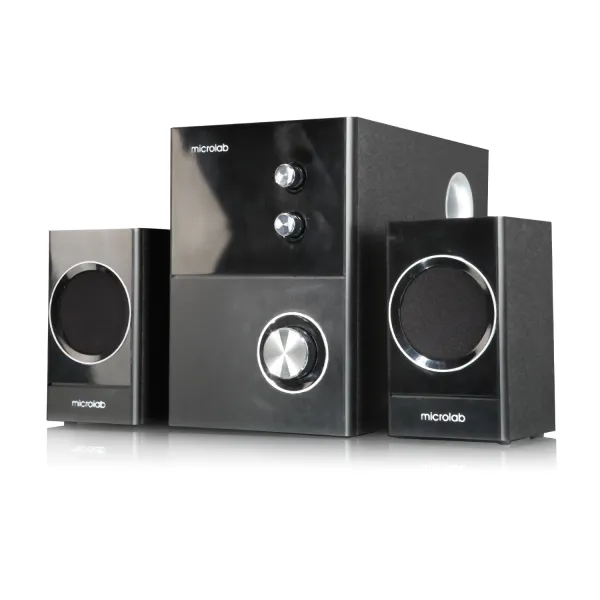 Система акустическая 2.1 17W, чёрная Microlab (M-223) - Фото 1