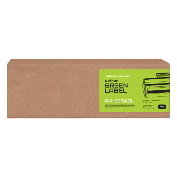 Тонер-картридж сумісний HP 335A (W1335A) Green Label Patron (PN-335AGL) - Фото 1
