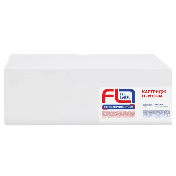 Картридж сумісний HP 136A (W1360A) Free Label (FL-W1360A) - Фото 1