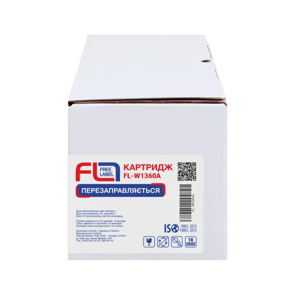 Картридж сумісний HP 136A (W1360A) Free Label (FL-W1360A) - Фото 2