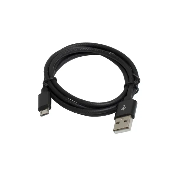 Кабель USB - Micro 2,4A, 1 м черный Patron (PN-USB-MICRO-1-B) - Фото 4