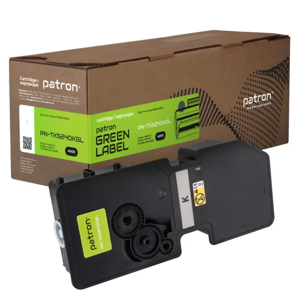 Тонер-картридж совместимый Kyocera Mita TK-5240K черный Green Label Patron (PN-TK5240KGL) - Фото 4