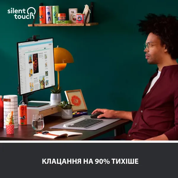 Мышь беспроводная M650 L Signature, графитовая Logitech (910-006236) - Фото 6
