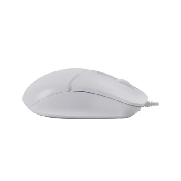 Мышь проводная бесшумная Fstyler, USB, белая A4Tech, (FM12S White) - Фото 1