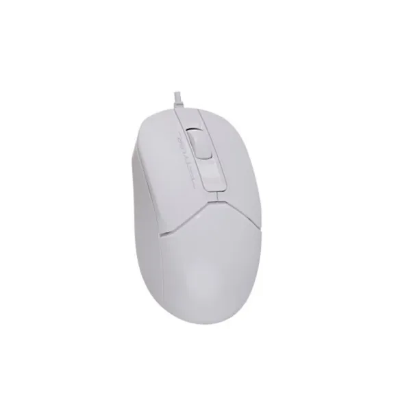 Мышь проводная бесшумная Fstyler, USB, белая A4Tech, (FM12S White) - Фото 6