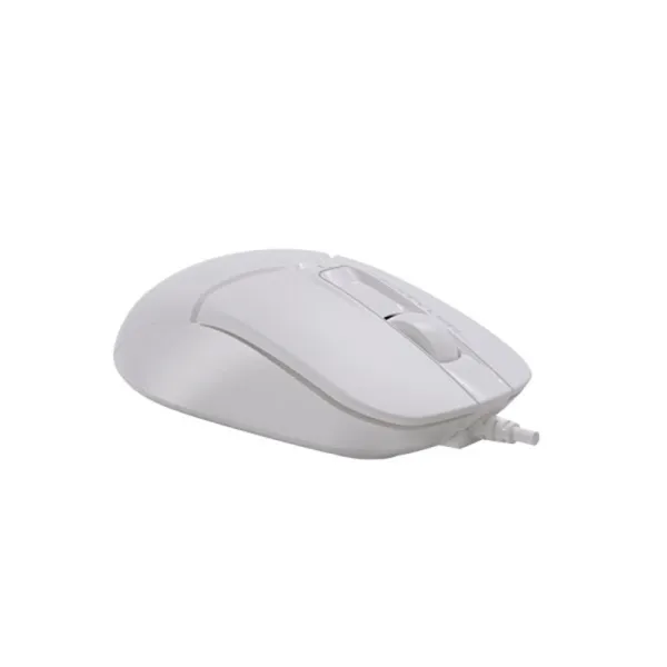 Мышь проводная бесшумная Fstyler, USB, белая A4Tech, (FM12S White) - Фото 7