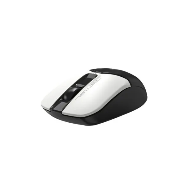 Миша USB безшумна чорна з білим Fstyler A4Tech (FG12S (Panda)) - Фото 1