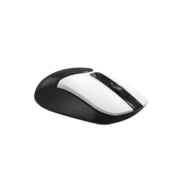 Миша USB безшумна чорна з білим Fstyler A4Tech (FG12S (Panda)) - Фото 2