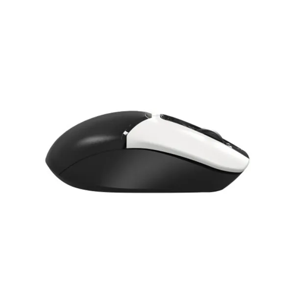 Миша USB безшумна чорна з білим Fstyler A4Tech (FG12S (Panda)) - Фото 5