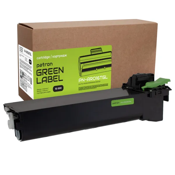 Тонер-картридж совместимый Sharp AR-016T Green Label Patron (PN-AR016TGL) - Фото 1