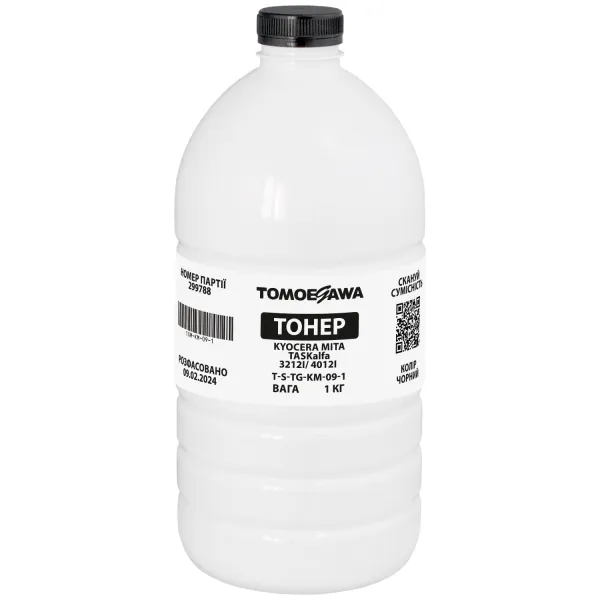 Тонер Kyocera Mita TASKalfa 3212i/4012i флакон, 1 кг Tomoegawa (TSM-KM-09-1) - Фото 2