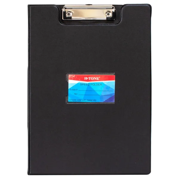 Кліпборд-папка А4, PVC, чорна H-Tone (JJ40917-black)