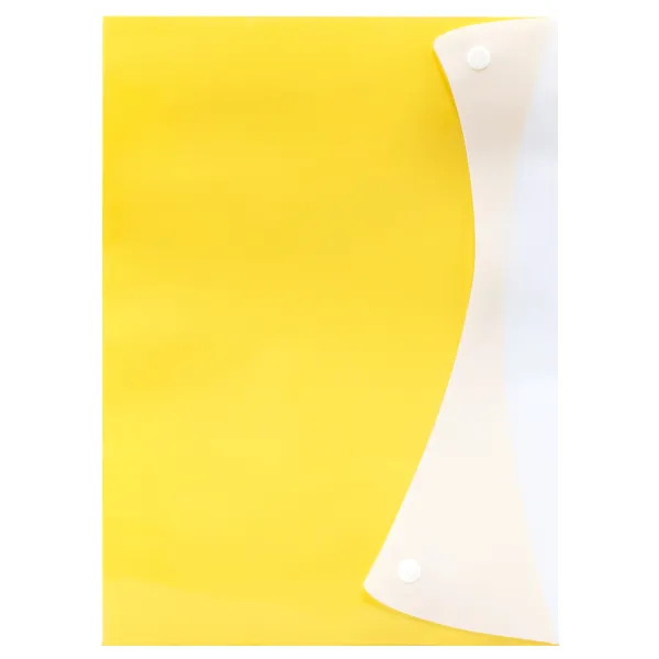 Папка-конверт на кнопках А4, жовта H-Tone (JJ409303-yellow) - Фото 5