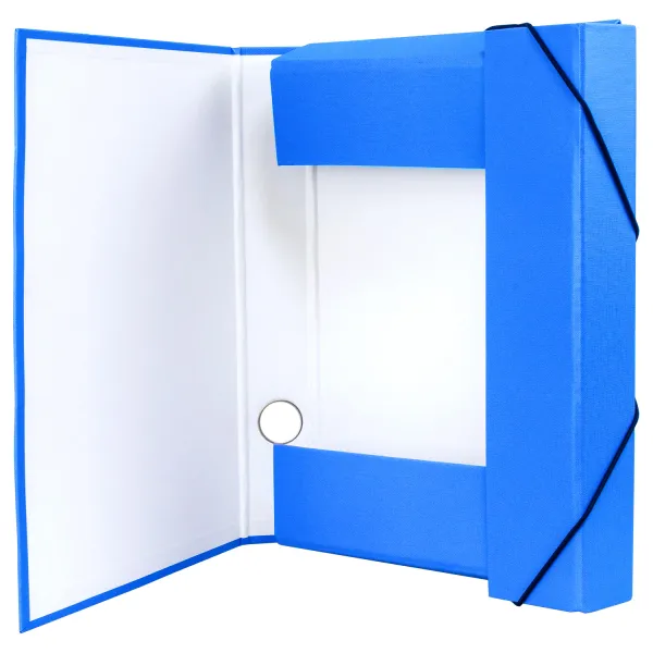 Папка-бокс на гумках, 50 мм, синя H-Tone (JJ409342-blue) - Фото 1