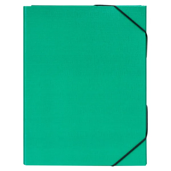 Папка-бокс на гумках, 50 мм, зелена H-Tone (JJ409342-green) - Фото 5